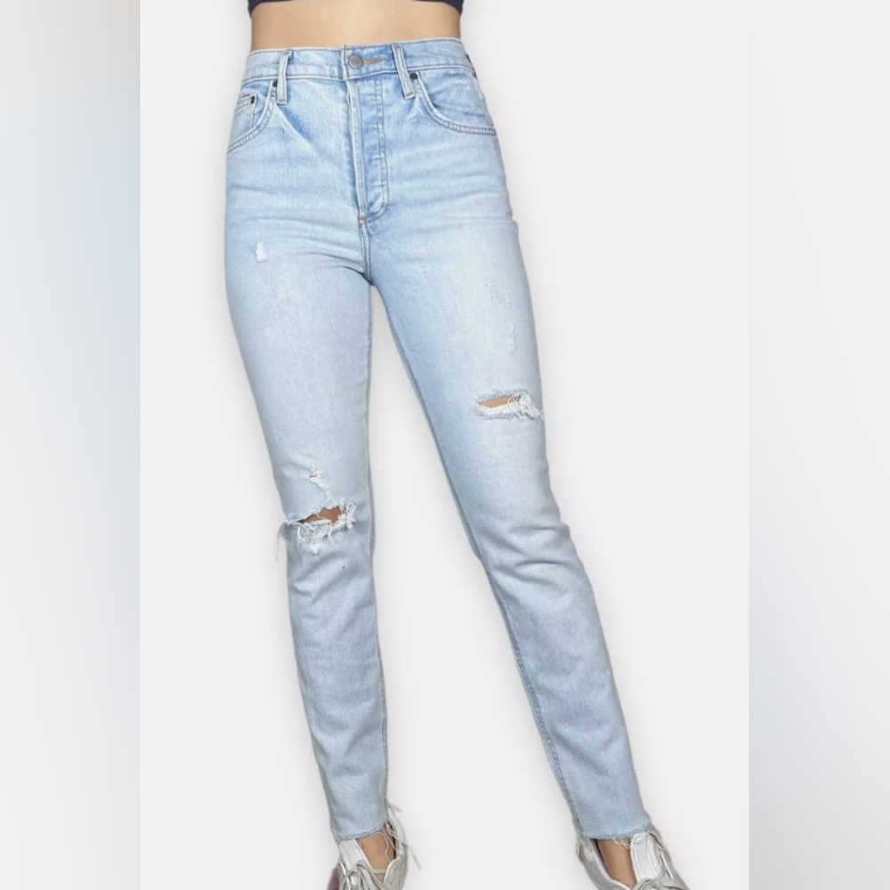 Aritzia Denim Forum The Yoko High Rise Slim Jeans